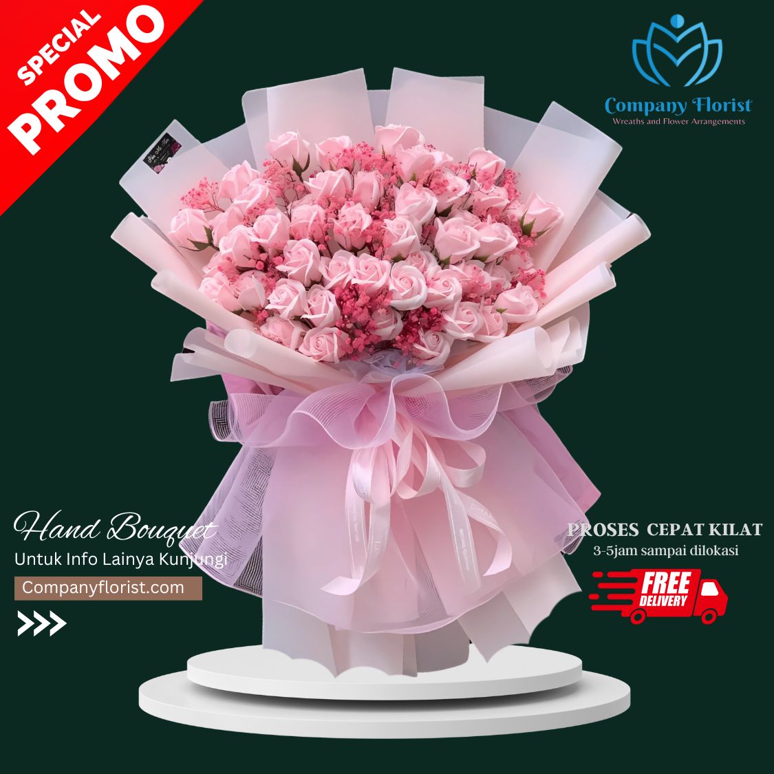 Buket Bunga Modern Wrapping – Company Florist
